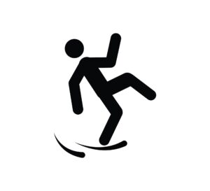 clip art image of a person falling